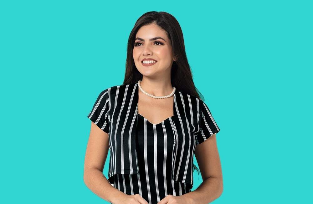 vestido listrado