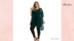 Caftan em malha devorê