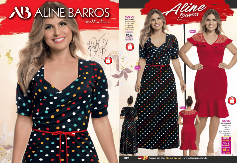Catálogo de roupas Aline Barros