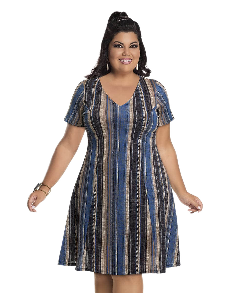 Moda plus size: decote V